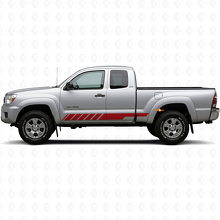 Checkered Stripes Rocker Panel Vinyl Decal Kit for Toyota Tacoma 2004-2015_3