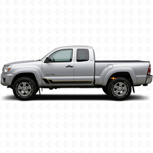 Twin Stripes Rocker Panel Vinyl Decal Kit for Toyota Tacoma 2004-2015 2