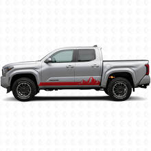 Mountains Style Stripes Rocker Panel Vinyl Decal for Toyota Tacoma 2023+_3
