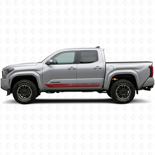 Checkered Curved Stripes Rocker Panel Vinyl Decal for Toyota Tacoma 2023+_3