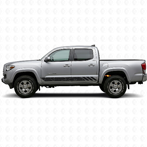 Topographische Stil Streifen Türen Vinyl-Aufkleber für Toyota Tacoma 2015-2023