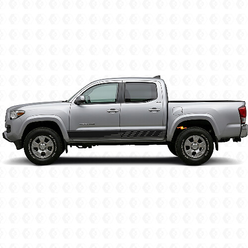 Perforated Stripes Rocker Panel Vinyl Decal for Toyota Tacoma 2015-2023