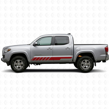 Checkered Stripes Rocker Panel Vinyl Decal Kit for Toyota Tacoma 2015-2023_3