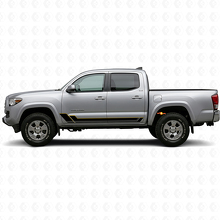 Twin Stripes Rocker Panel Vinyl Decal Kit for Toyota Tacoma 2015-2023 2