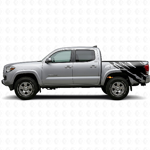 Mud Splash Graphic Rear Side Vinyl Decal for Toyota Tacoma 2015-2023