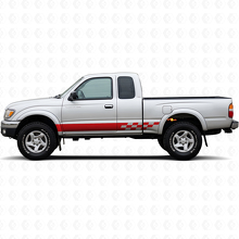 Checkered Stripes Rocker Panel Vinyl Decal for Toyota Tacoma 1995-2004_3