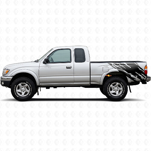 Mud Splash Graphic Rear Side Vinyl Decal for Toyota Tacoma 1995-2004