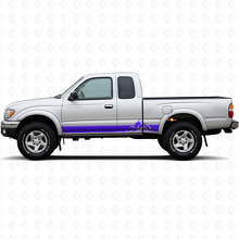 Mountains Style Stripes Rocker Panel Vinyl Decal Kit for Toyota Tacoma 1995-2004 2
