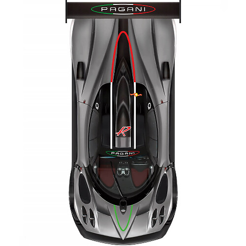 Lettere in Stile Italiano Adesivo in Vinile per Cofano Tetto Laterale per Pagani Zonda R 1