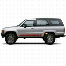 Vinyl Decal Stripes in Topographic Style for Doors of Toyota 4Runner 1984-1989 3