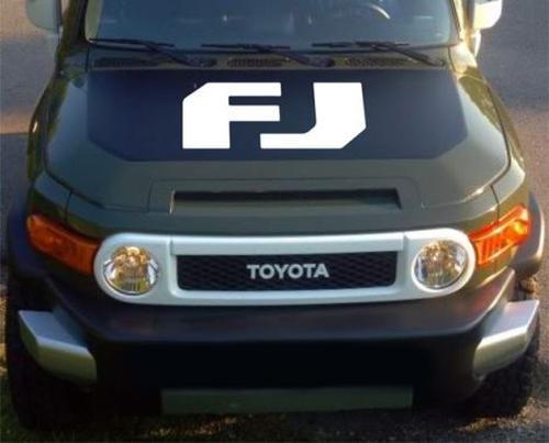 FJ Logo Hood Vinyl Decal Sticker for Toyota FJ Cruiser