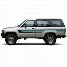 Triple Stripes Door Side Vinyl Decal for Toyota 4Runner 1984-1989 2