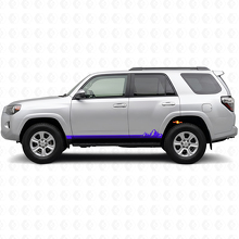 Mountains Thin Stripes Rocker Panel Vinyl Decal for Toyota 4Runner 2009-2024_2