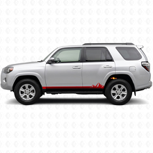 Mountains Thin Stripes Rocker Panel Vinyl Decal for Toyota 4Runner 2009-2024_3