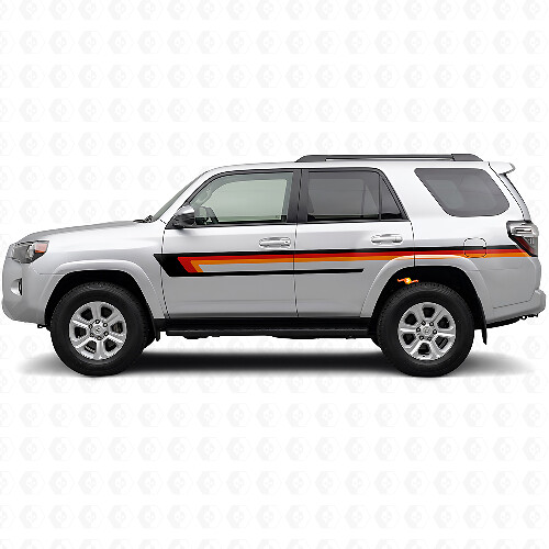 Triple Stripes Door Side Vinyl Decal for Toyota 4Runner 2009-2024