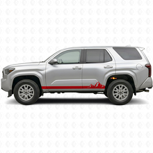 Mountains Thin Stripes Rocker Panel Vinyl Decal for Toyota 4Runner 2024+ 3