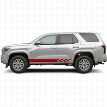 Checkered Stripes Rocker Panel Vinyl Decal for Toyota 4Runner 2024+_3