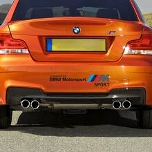 M Power Hood Side and Bumpers Vinyl Decal Kit for BMW 1M Coupé E82 3