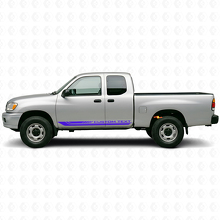 Checkered Curved Stripes Rocker Panel Vinyl Decal for Toyota Tundra 1999-2006_2