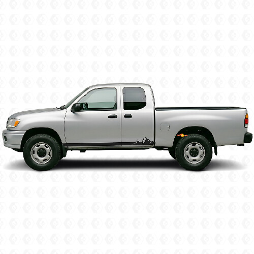 Mountains Thin Stripes Rocker Panel Vinyl Decal for Toyota Tundra 1999-2006 1