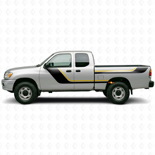 Twin Stripes Door and Rear Side Vinyl Decal Kit for Toyota Tundra 1999-2006 2