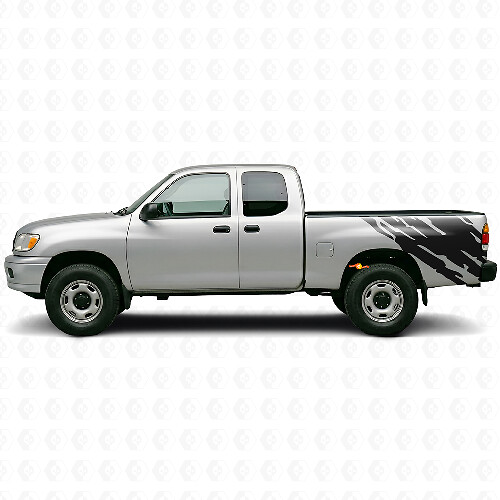 Mud Splash Graphic Rear Side Vinyl Decal for Toyota Tundra 1999-2006 1