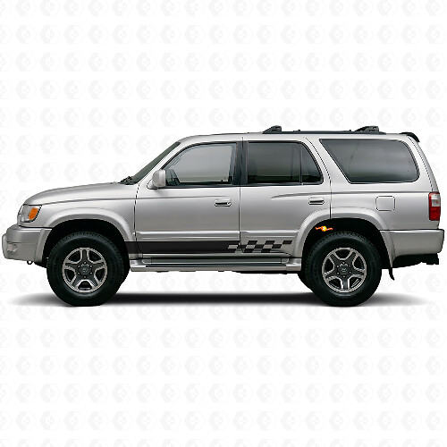 Checkered Stripes Rocker Panel Vinyl Decal for Toyota 4Runner 1995-2002