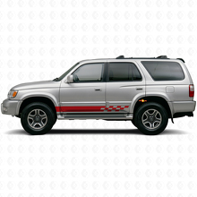 Checkered Stripes Rocker Panel Vinyl Decal for Toyota 4Runner 1995-2002 3