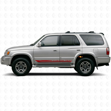 Checkered Curved Stripes Rocker Panel Vinyl Decal for Toyota 4Runner 1995-2002 3