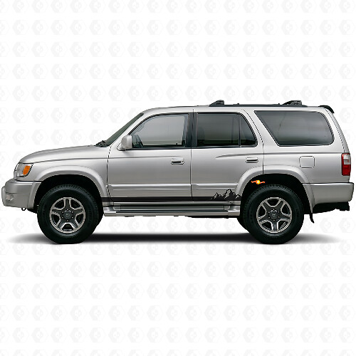 Mountains Thin Stripes Rocker Panel Vinyl Decal for Toyota 4Runner 1995-2002