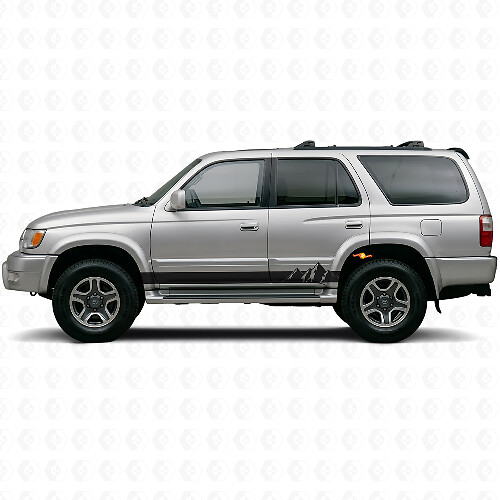 Mountains Style Stripes Rocker Panel Vinyl Decal Kit for Toyota 4Runner 1995-2002