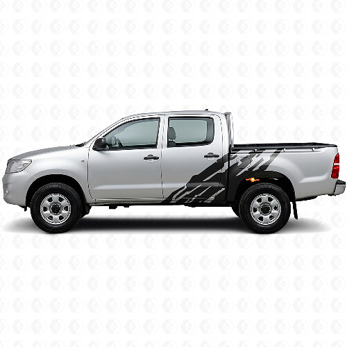 Mud Splash Graphic Side Vinyl Decal for Toyota Hilux 2004-2015 1