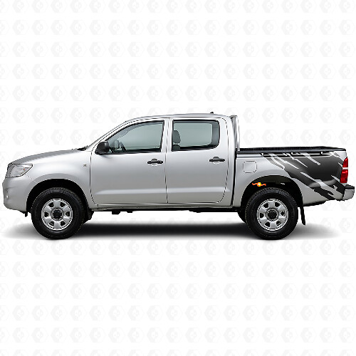 Mud Splash Graphic Rear Side Vinyl Decal for Toyota Hilux 2004-2015