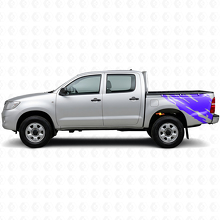 Mud Splash Graphic Rear Side Vinyl Decal for Toyota Hilux 2004-2015_2
