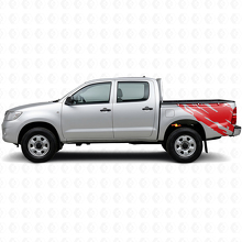 Mud Splash Graphic Rear Side Vinyl Decal for Toyota Hilux 2004-2015_3