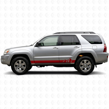 Mountains Style Stripes Rocker Panel Vinyl Decal Kit for Toyota 4Runner 2002-2009 3