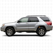 Mud Splash Graphic Rear Side Vinyl Decal for Toyota 4Runner 2002-2009_3