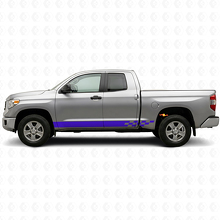 Checkered Stripes Rocker Panel Vinyl Decal for Toyota Tundra 2007-2021_2