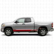 Checkered Stripes Rocker Panel Vinyl Decal for Toyota Tundra 2007-2021_3