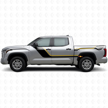 Twin Stripes Door and Rear Side Vinyl Decal Kit for Toyota Tundra 2022+_2