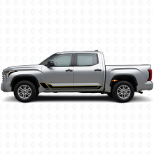 Twin Stripes Rocker Panel Vinyl Decal Kit for Toyota Tundra 2022+ 2