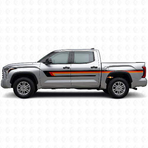 Triple Stripes Door Side Vinyl Decal for Toyota Tundra 2022+ 1