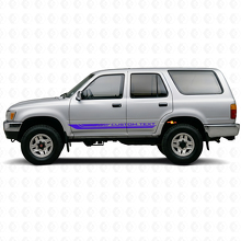 Checkered Curved Stripes Rocker Panel Vinyl Decal for Toyota 4Runner 1989-1995_2