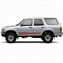 Checkered Curved Stripes Rocker Panel Vinyl Decal for Toyota 4Runner 1989-1995_3