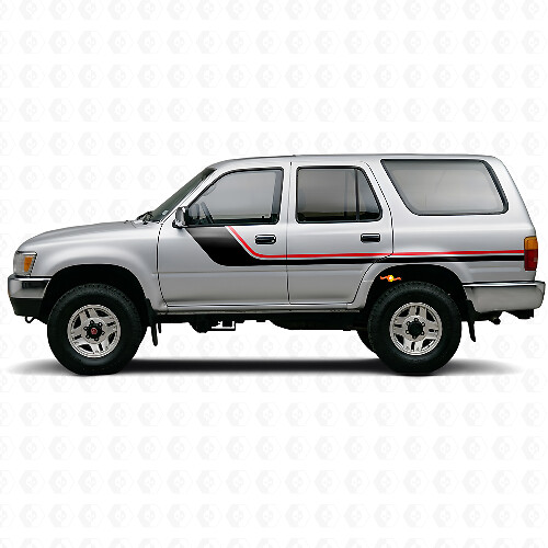 Twin Stripes Side Vinyl Decal Kit for Toyota 4Runner 1989-1995