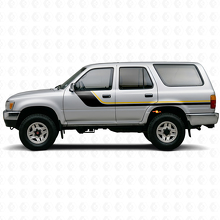 Twin Stripes Side Vinyl Decal Kit for Toyota 4Runner 1989-1995 2