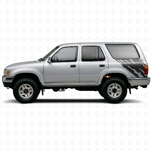 Mud Splash Graphic Rear Side Vinyl Decal for Toyota 4Runner 1989-1995