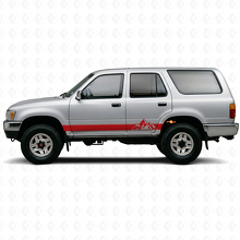 Mountains Style Stripes Rocker Panel Vinyl Decal Kit for Toyota 4Runner 1989-1995 3