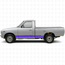 Intertwined Stripes Rocker Panel Vinyl Decal for Toyota Hilux 1968-1972_2