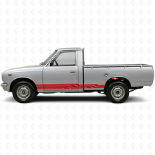 Intertwined Stripes Rocker Panel Vinyl Decal for Toyota Hilux 1968-1972_3